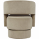 Sutton Split Back Curved Sculpture Swivel Accent Chair in Sand Tan Fabric